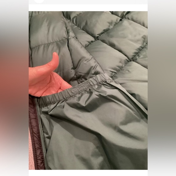 Down Coat Men's M Abercrombie And Fitch Ultra Puffer Hooded Black Green Interior - Picture 13 of 16